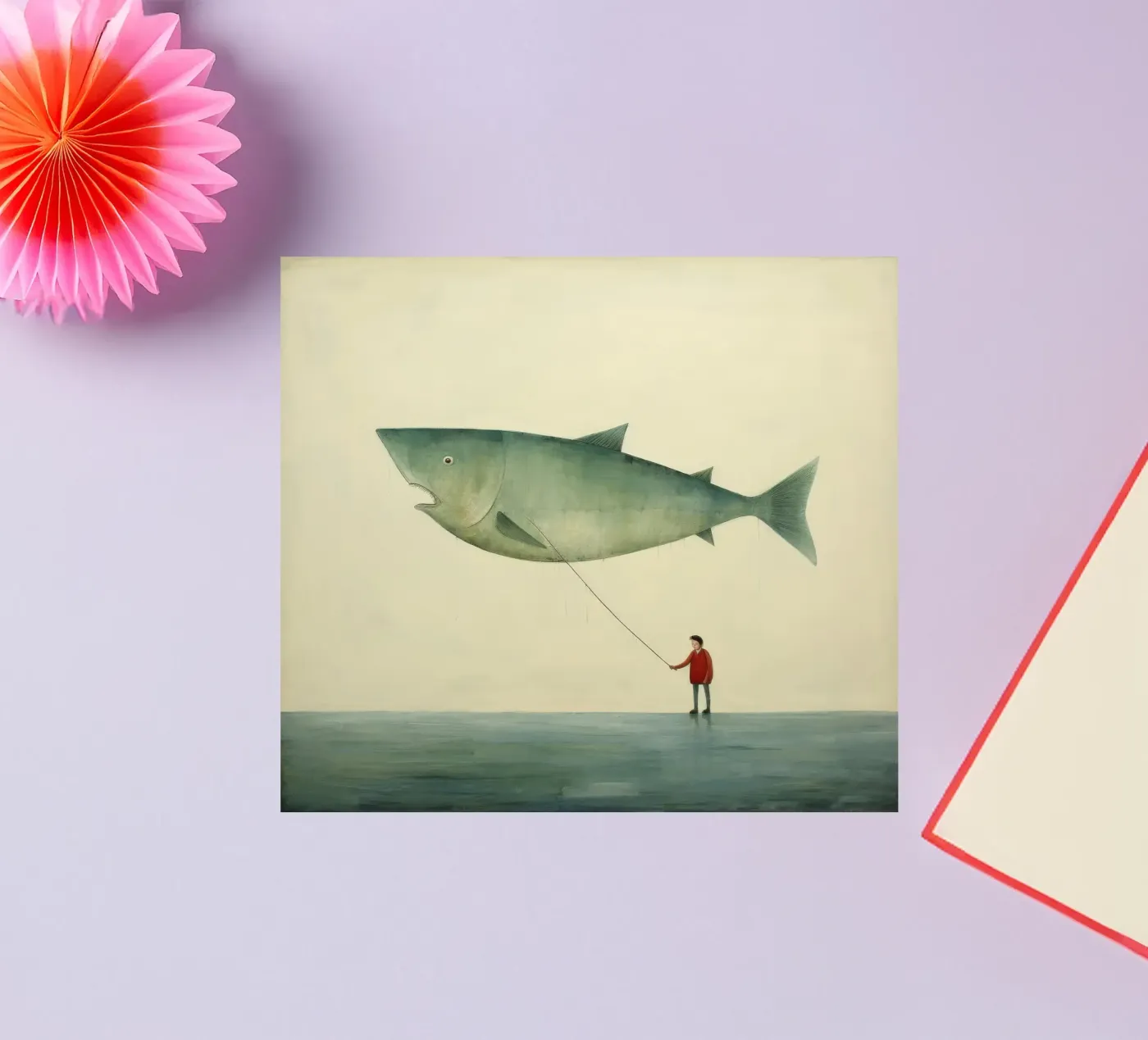 Minimaler Heilbutt Sticker von Minimal Animal Art