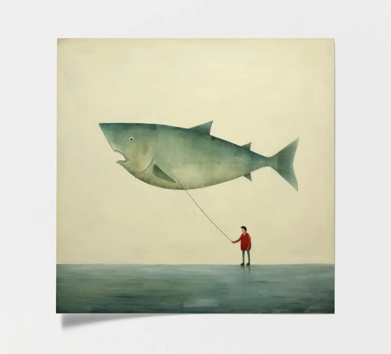 Minimum Halibut sticker sheet by Minimal Animal Art