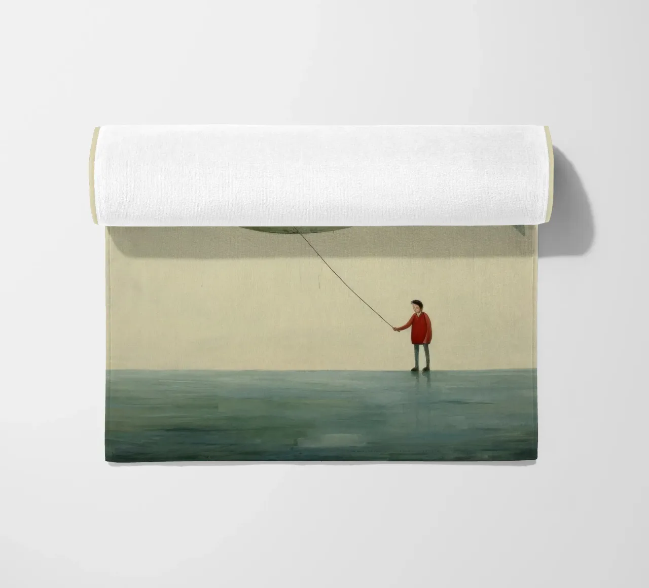 Halibut minimo 2 telo mare da Minimal Animal Art