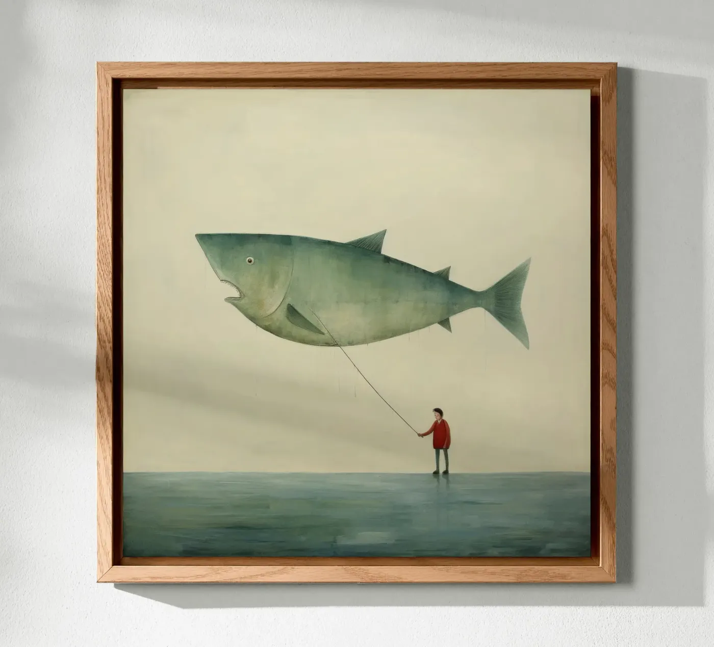 Halibut minimo pannello forex da Minimal Animal Art