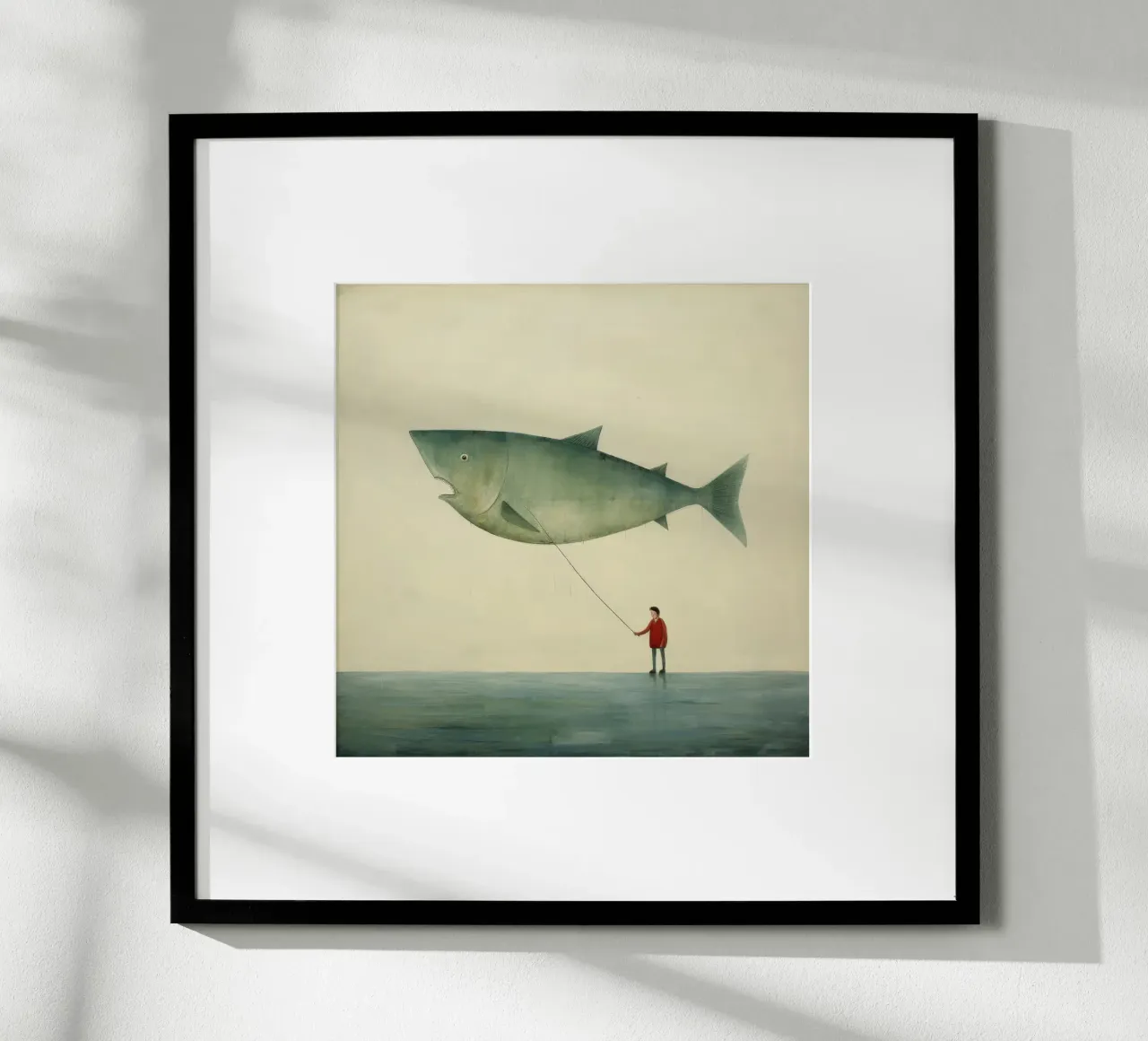 Halibut minimo 2 carta hahnemühle da Minimal Animal Art