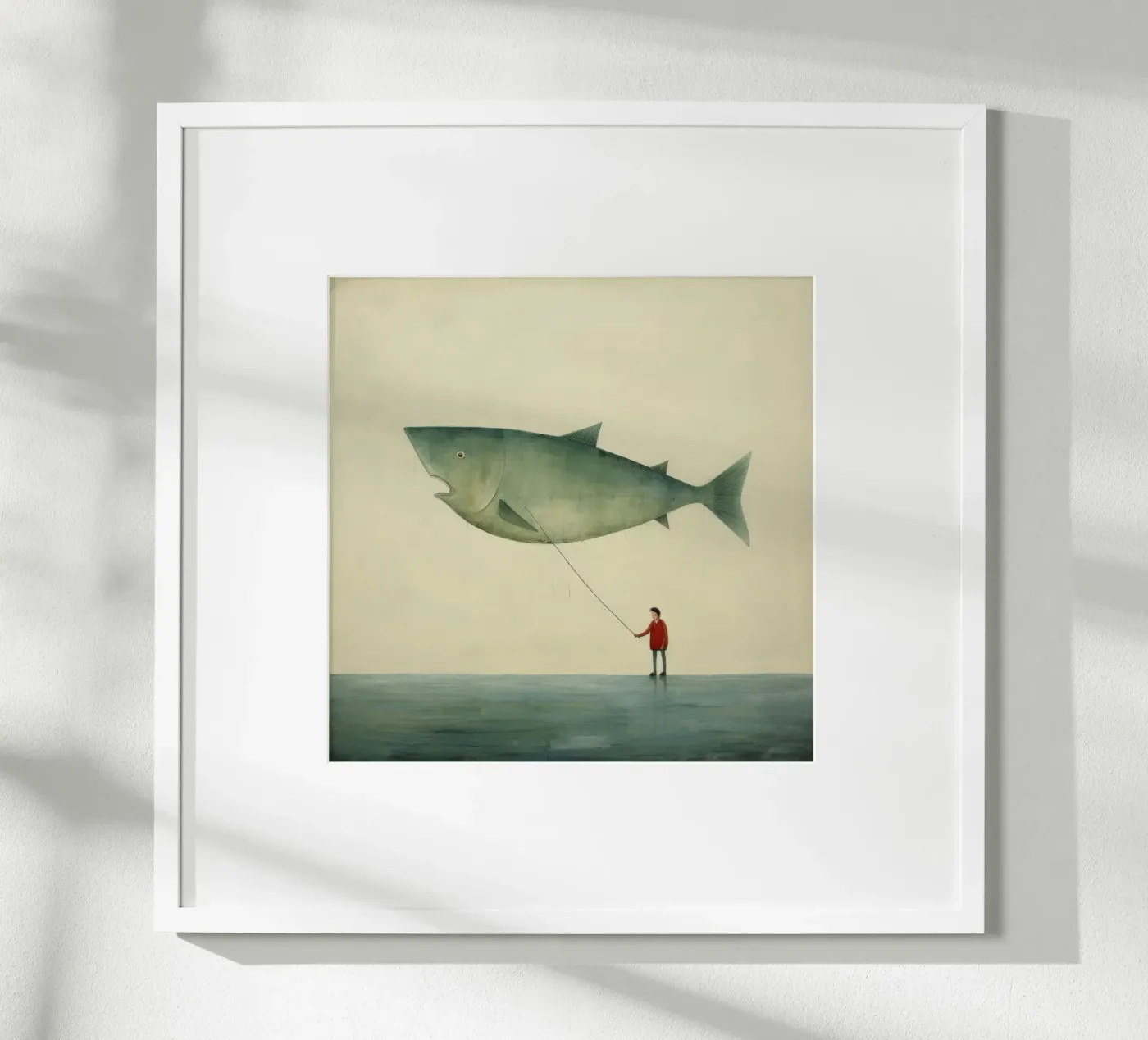 Minimum Halibut Poster von Minimal Animal Art