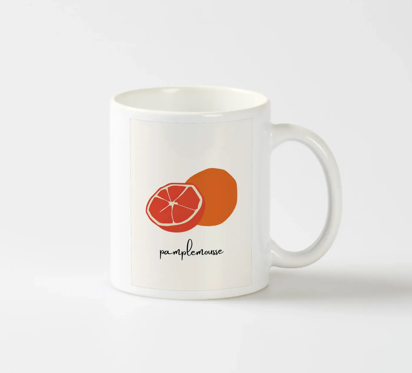 Pamplemousse ceramic mug by designsbysophia