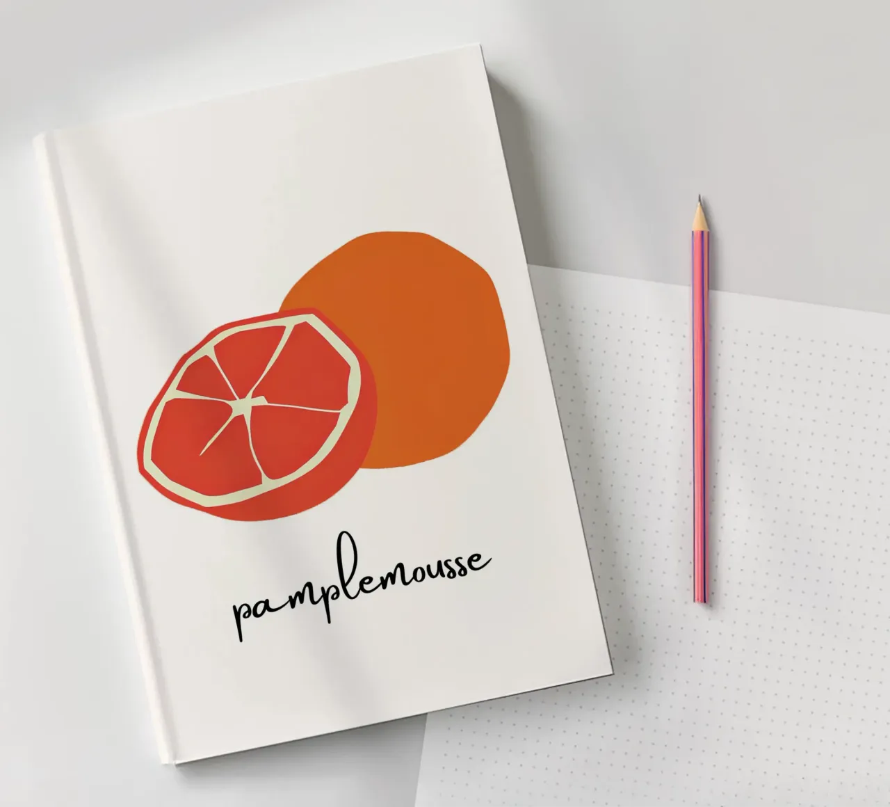 Pamplemousse notebook by designsbysophia