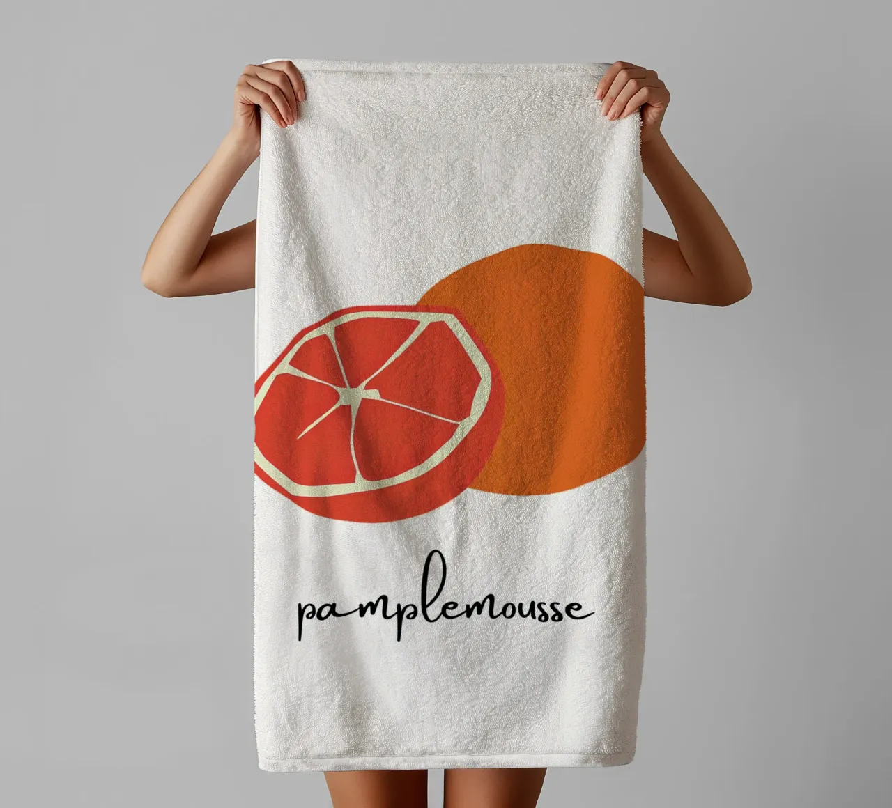 Pamplemousse towel by designsbysophia