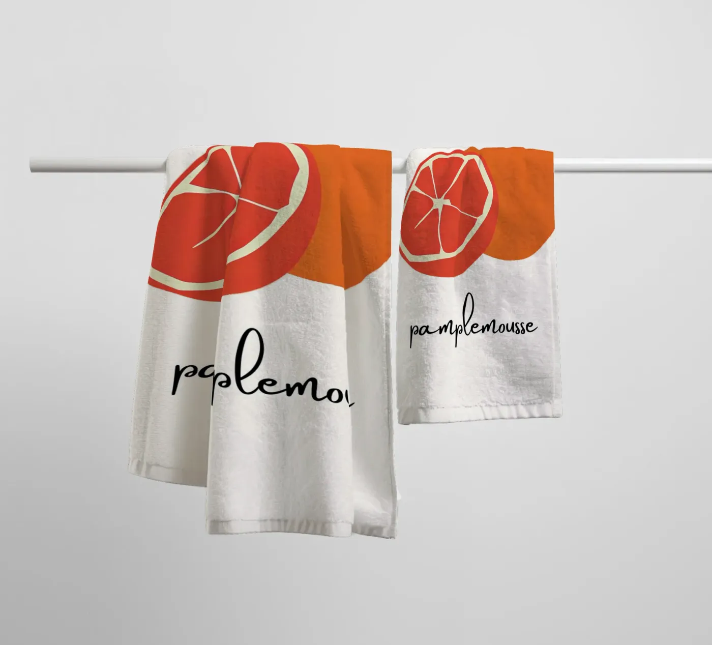 Pamplemousse badhanddoek van designsbysophia
