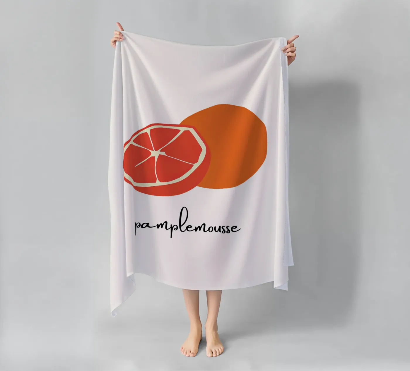 Pamplemousse beach towel by designsbysophia