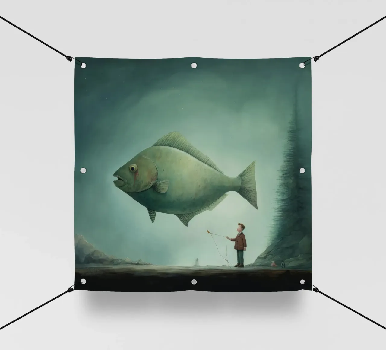 Halibut minimo 3 telo in pvc da Minimal Animal Art
