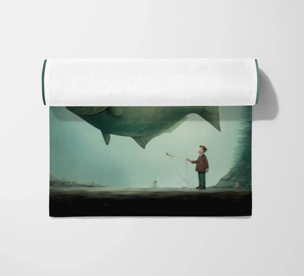 Halibut minimo 3 telo mare da Minimal Animal Art