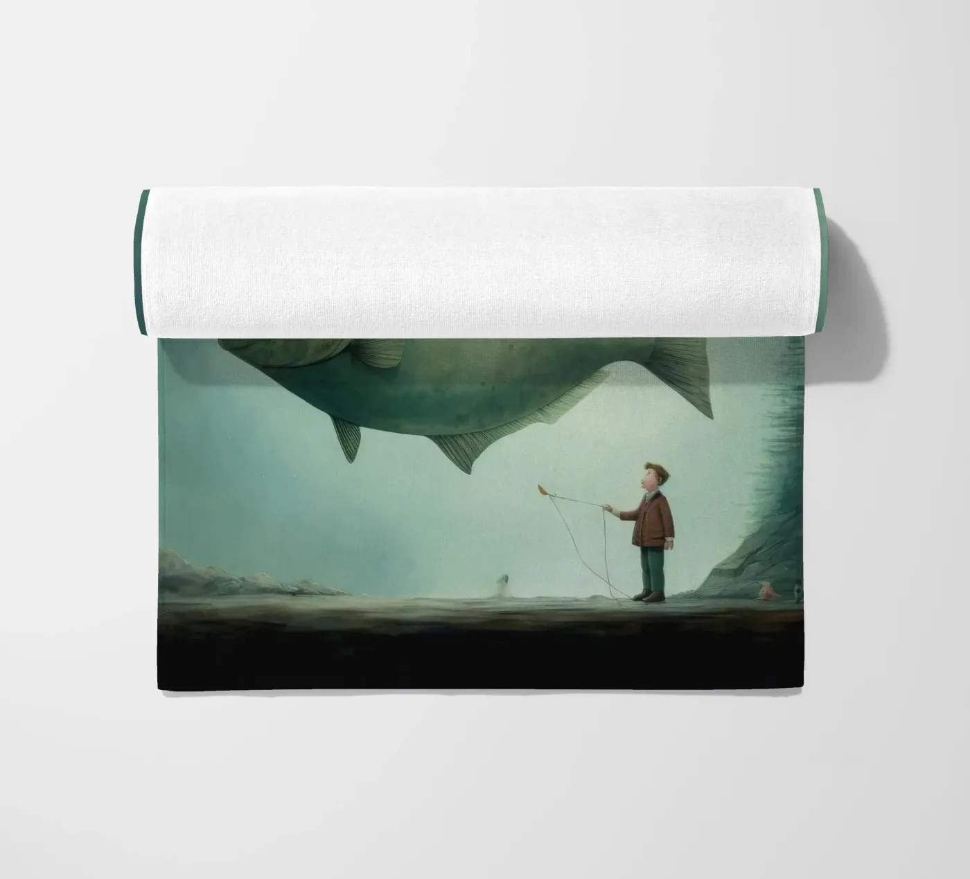 Halibut minimo telo mare da Minimal Animal Art