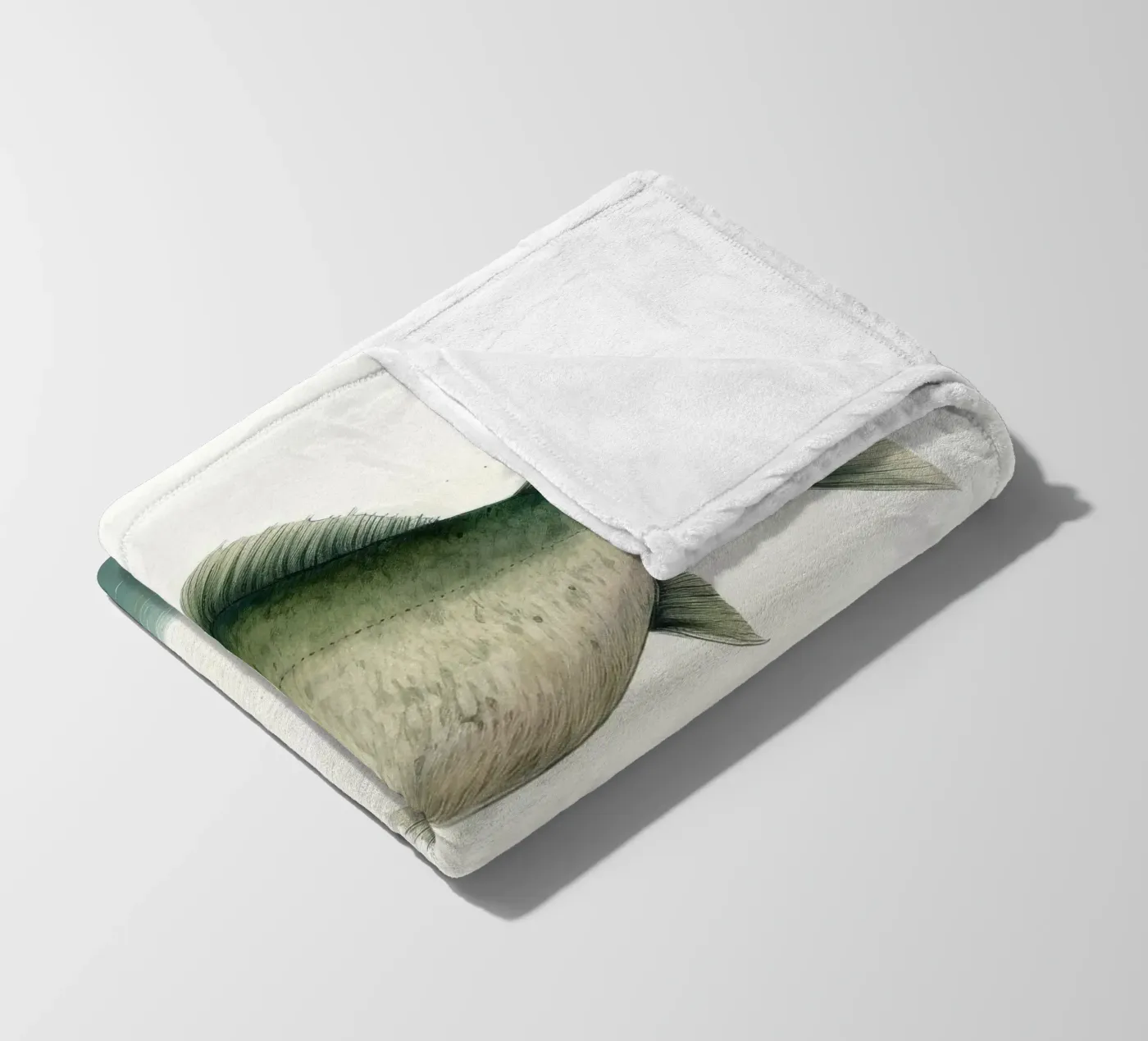Halibut minimo coperta in pile da Minimal Animal Art