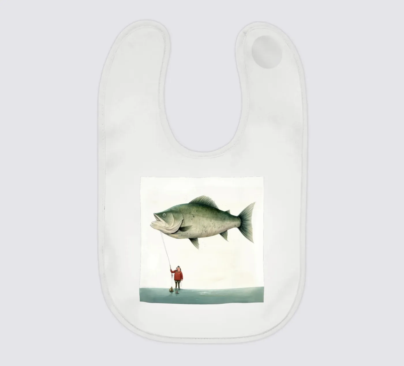 Halibut minimo bavaglino da Minimal Animal Art