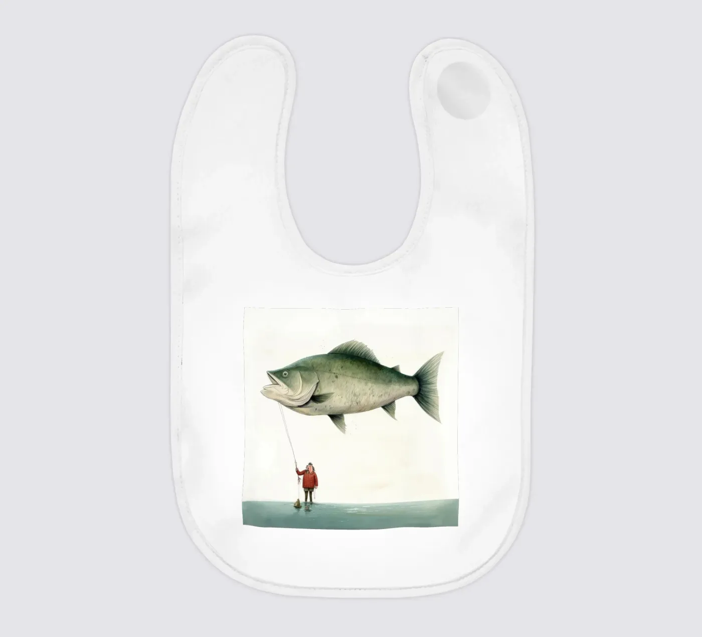 Halibut minimo bavaglino da Minimal Animal Art