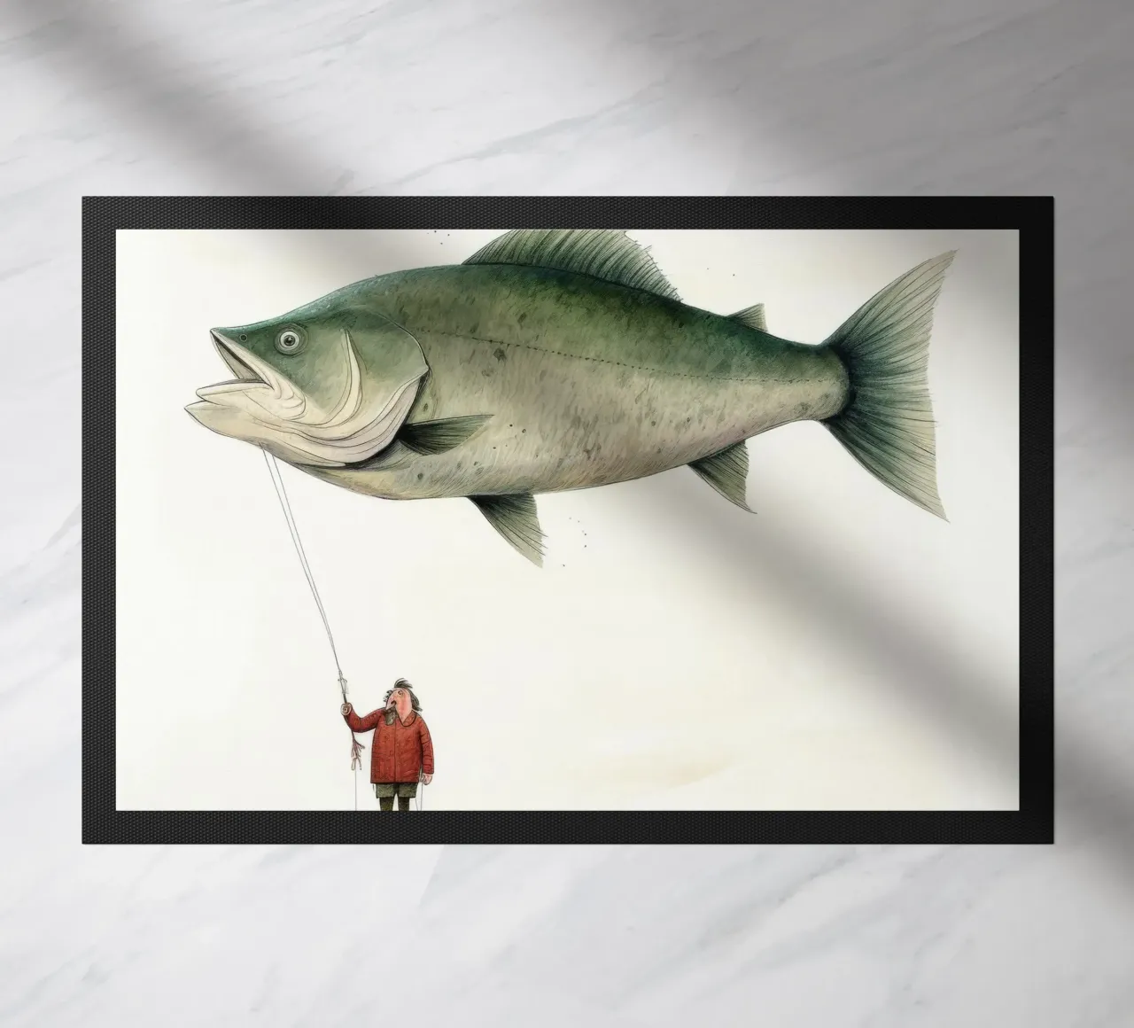 Halibut minimo 4 zerbino da Minimal Animal Art