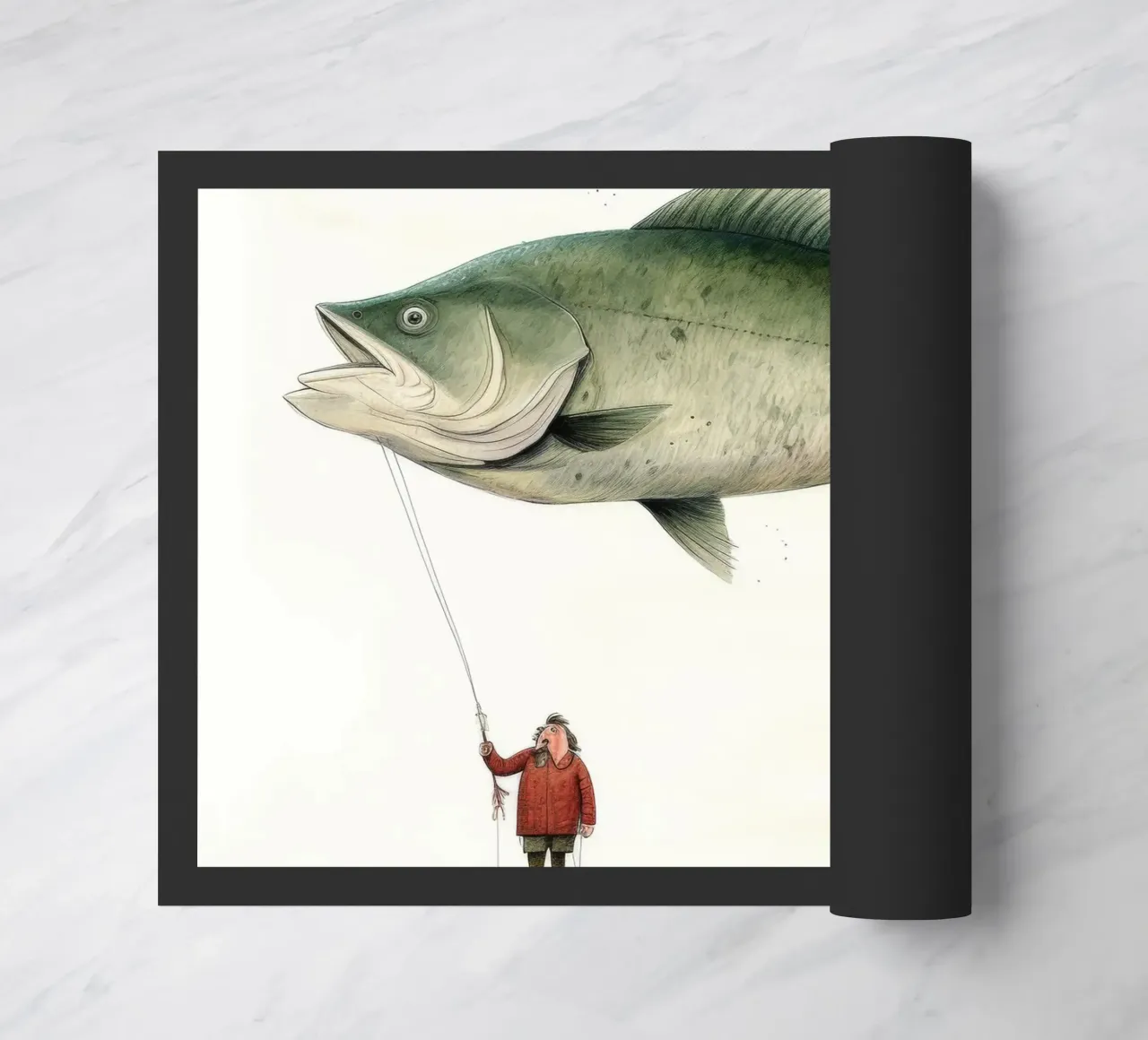 Halibut minimo 4 zerbino da Minimal Animal Art