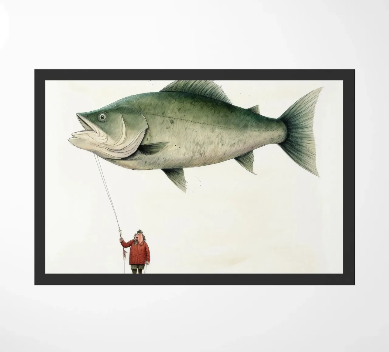 Halibut minimo 4 zerbino da Minimal Animal Art