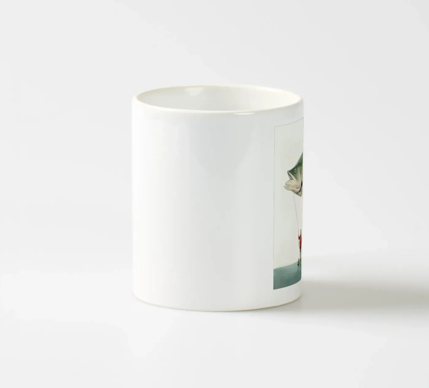 Minimum Halibut ceramic mug by Minimal Animal Art