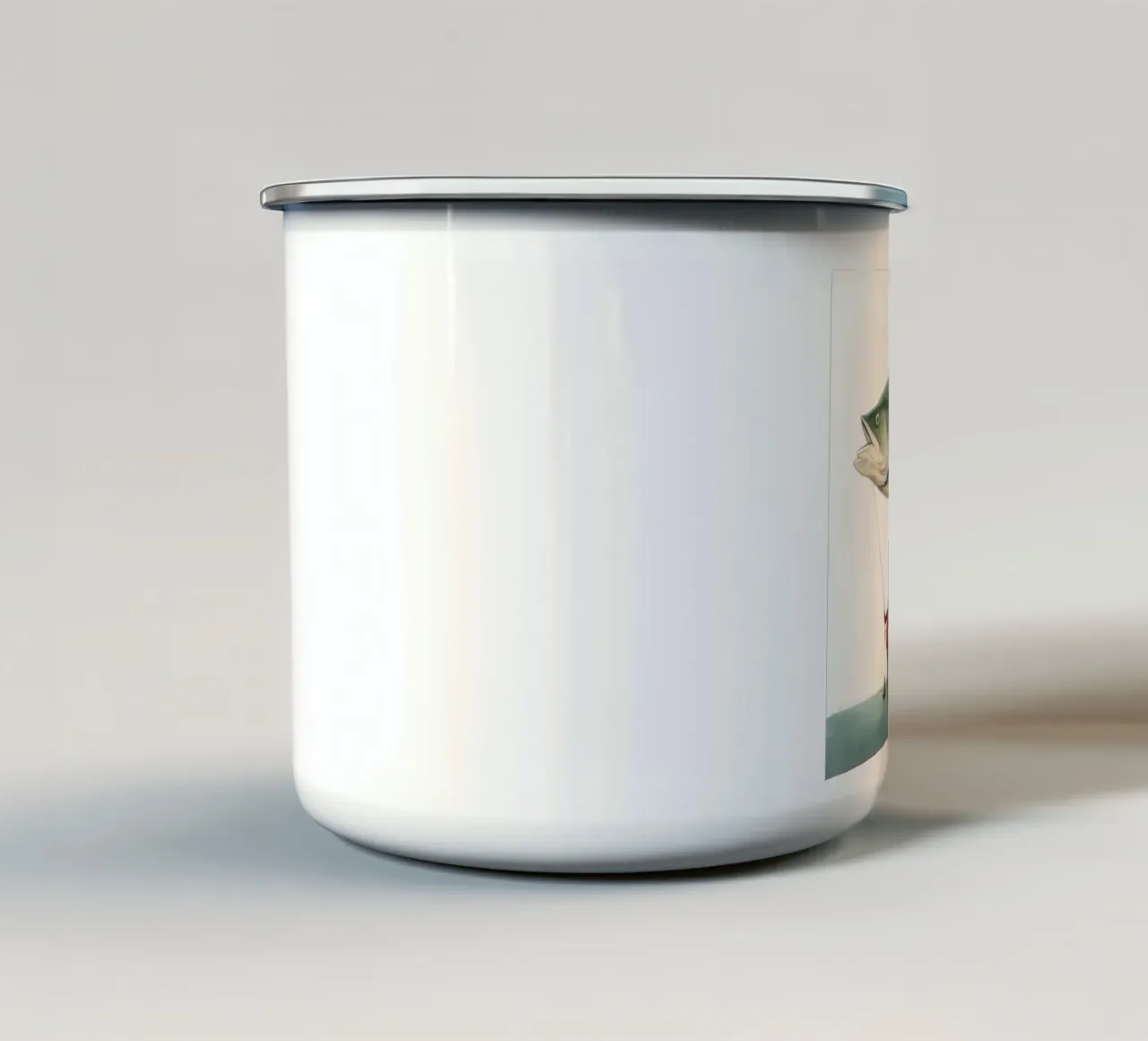 Halibut minimo 4 tazza in smalto da Minimal Animal Art