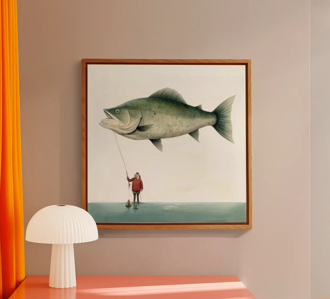 Halibut minimo plexiglass da Minimal Animal Art