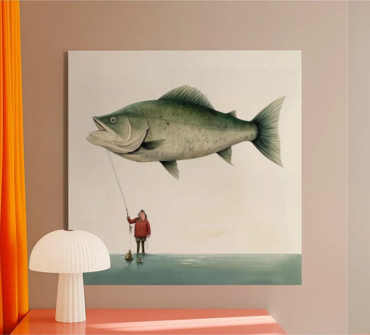 Halibut minimo 4 plexiglass da Minimal Animal Art