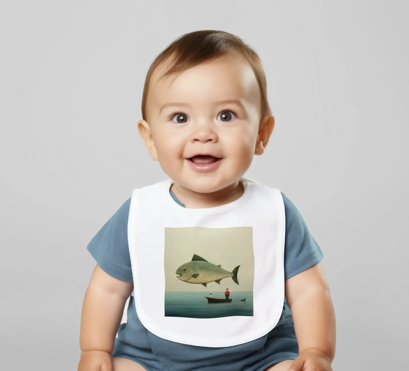 Minimum Halibut bavaglino da Minimal Animal Art