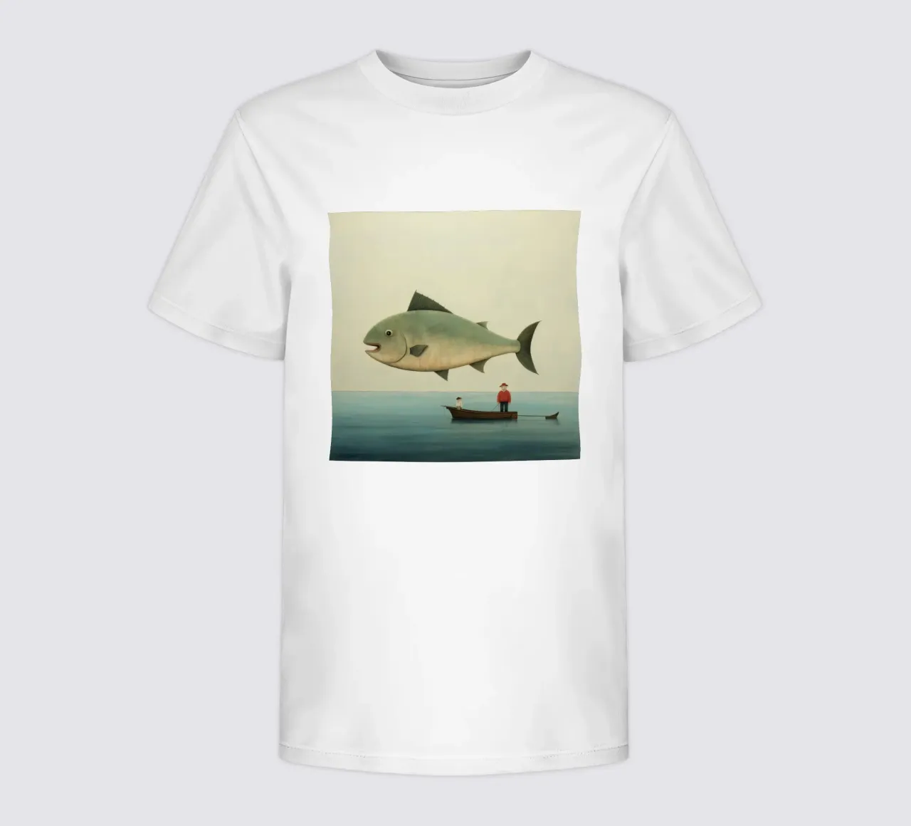 Halibut minimo t-shirt bambini da Minimal Animal Art