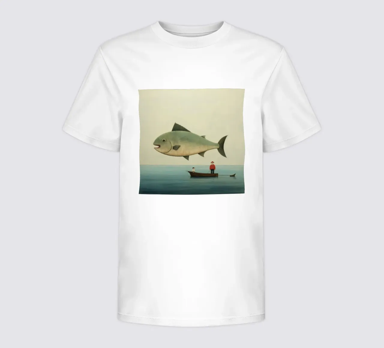 Halibut minimo t-shirt bambini da Minimal Animal Art