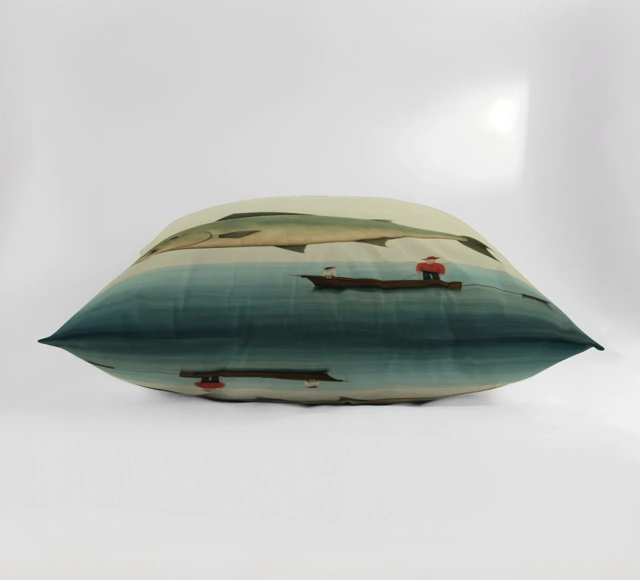 Halibut minimo 1 cuscino da Minimal Animal Art