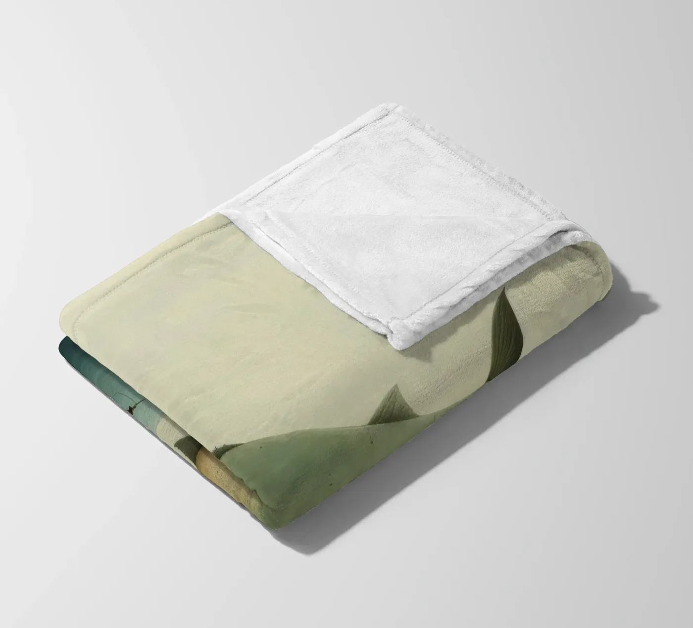 Minimum Halibut Fleecedecke von Minimal Animal Art