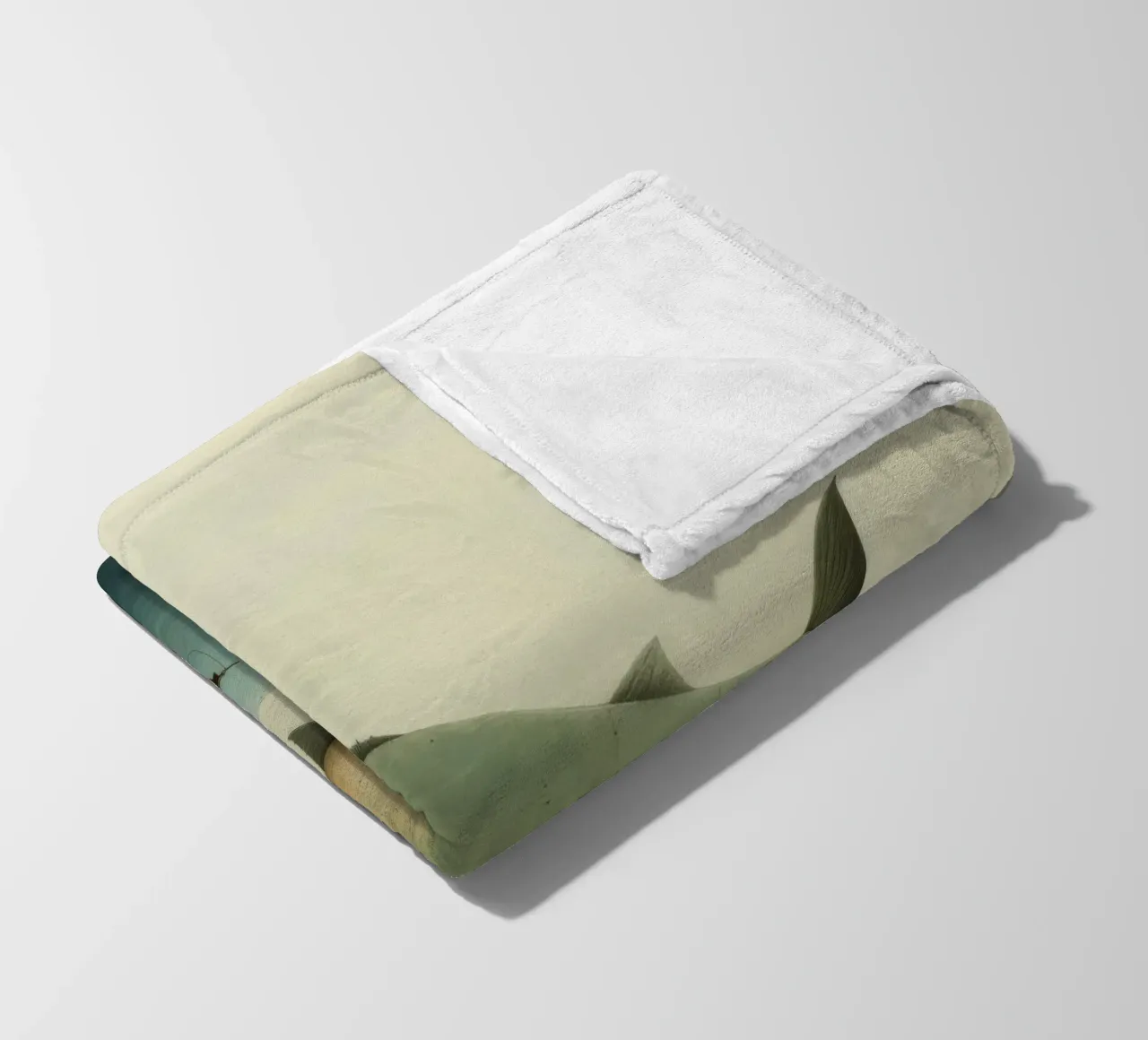 Minimum Halibut Fleecedecke von Minimal Animal Art