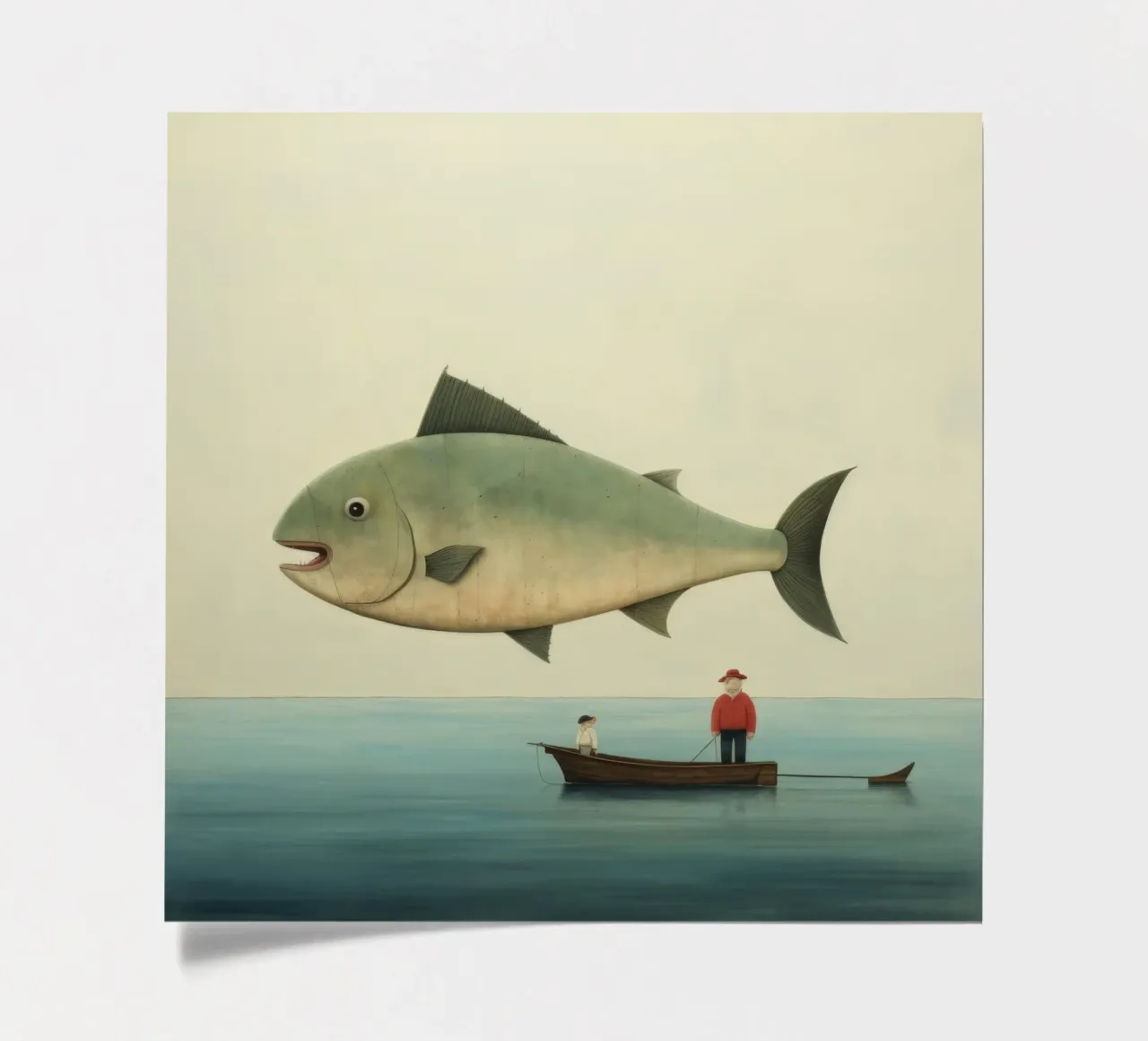 Minimum Halibut sticker sheet by Minimal Animal Art