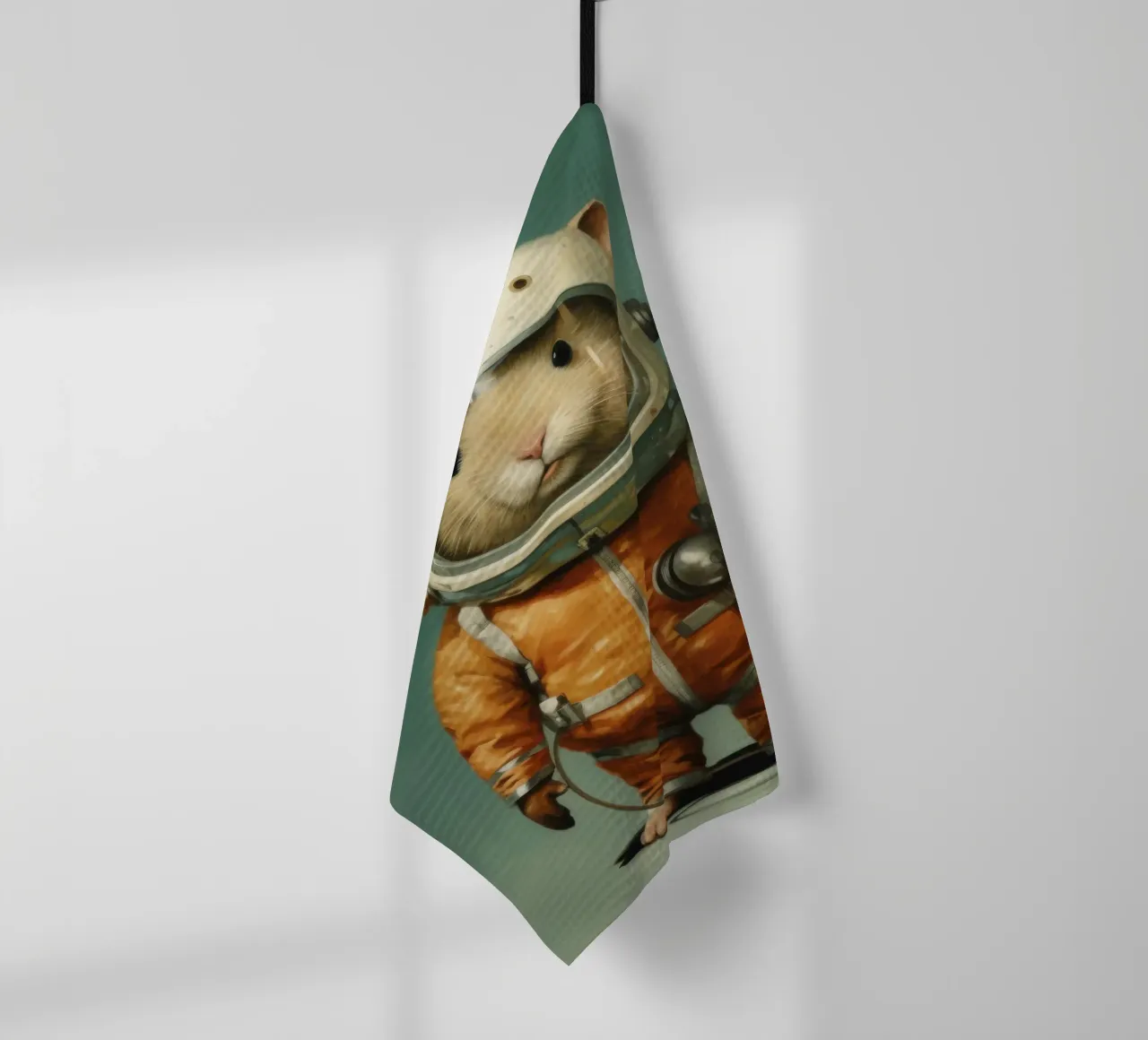 Criceto minimo 2 canovaccio da cucina da Minimal Animal Art