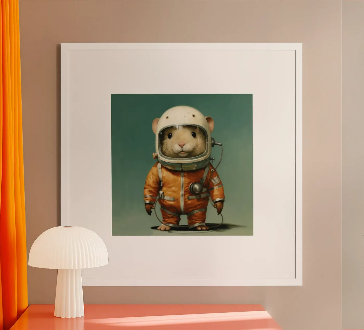 Hamster minimo poster da Minimal Animal Art