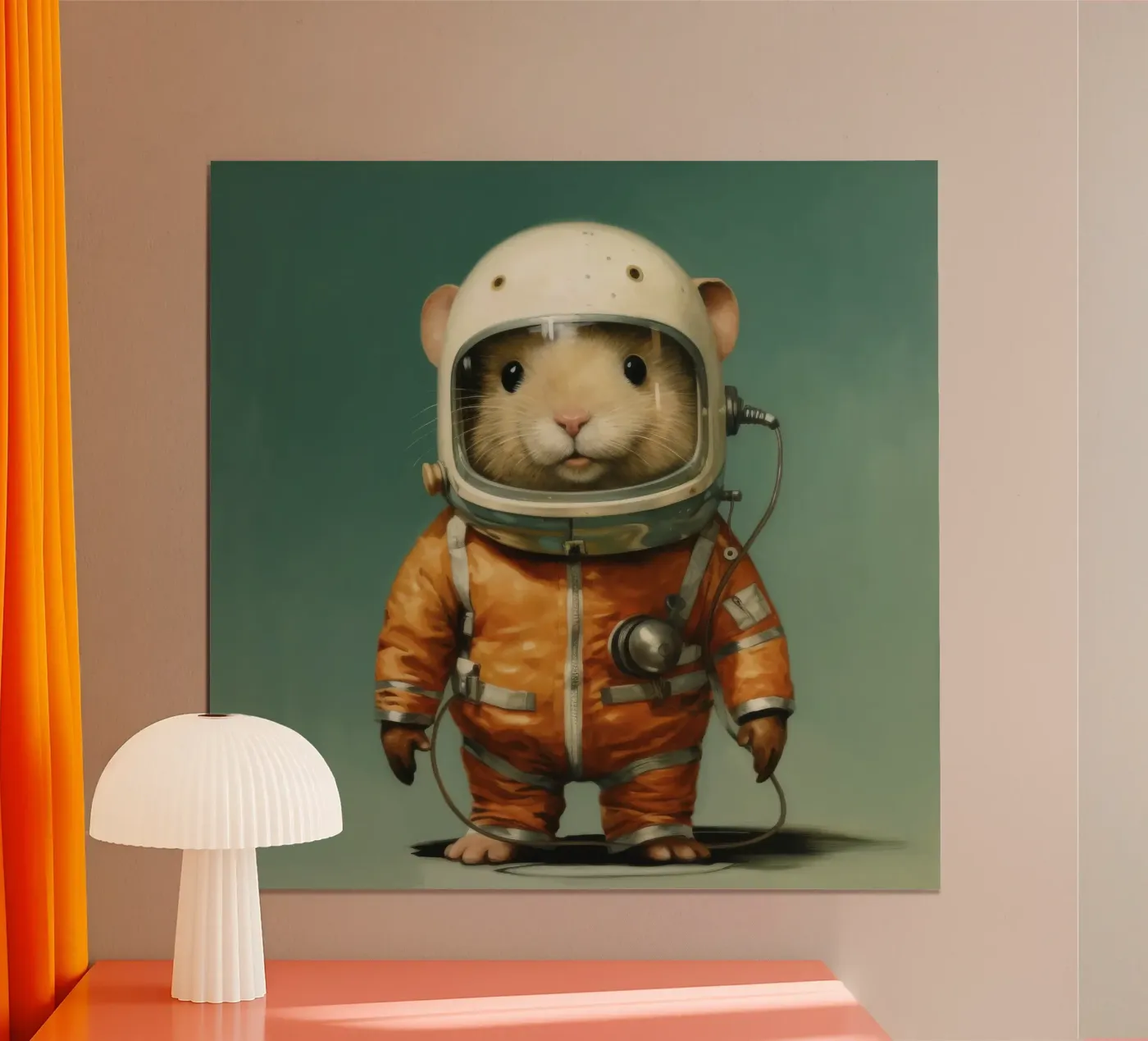 Hamster minimo poster da Minimal Animal Art