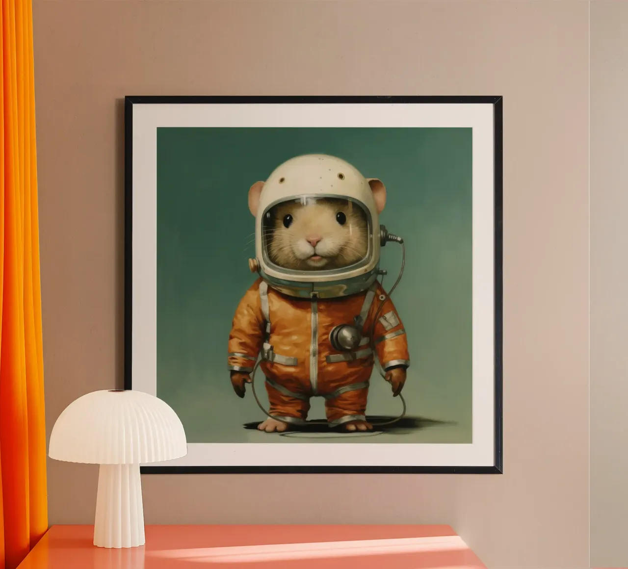 Hamster minimo poster da Minimal Animal Art