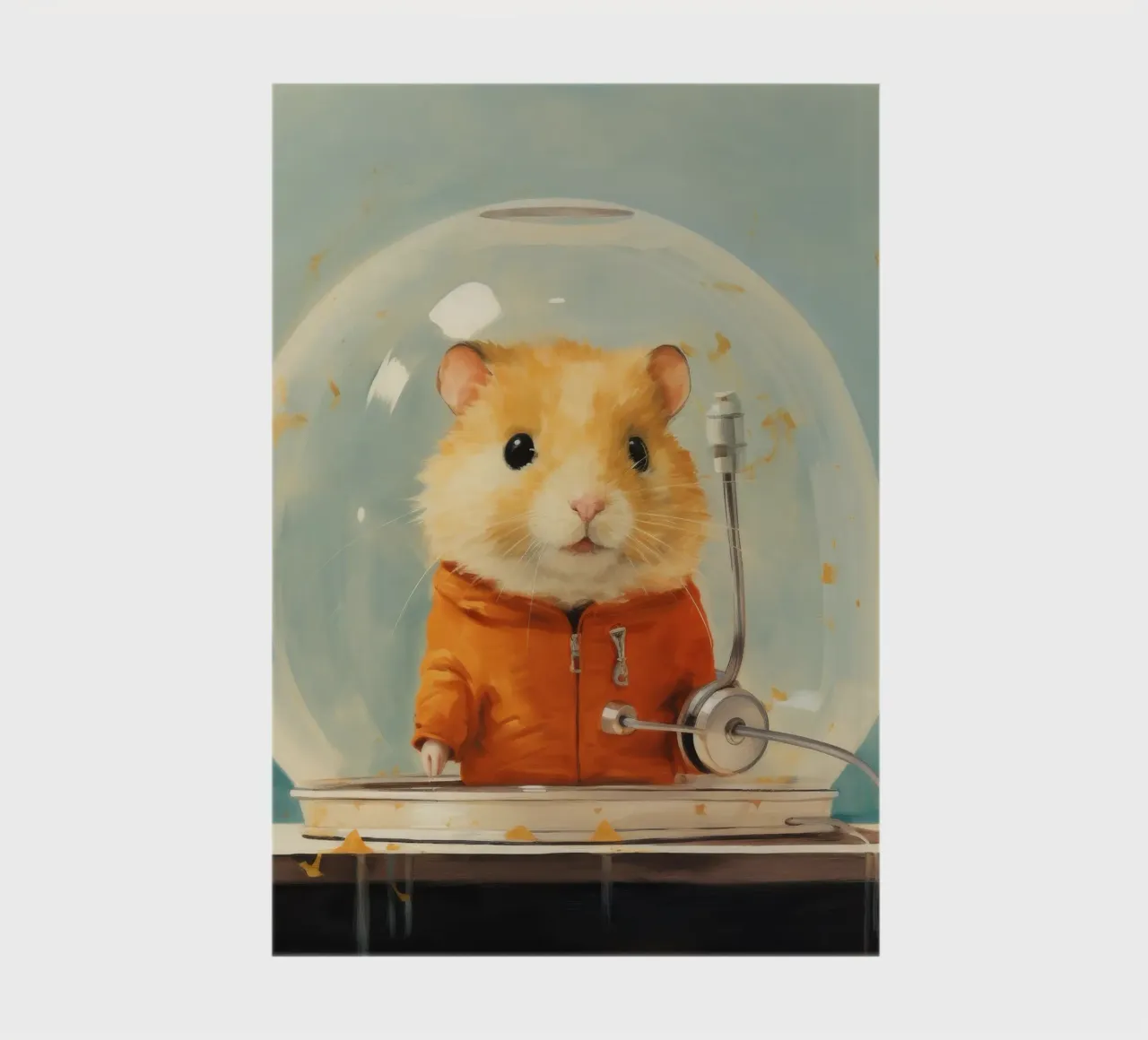Minimal Hamster 3 notebook by Minimal Animal Art