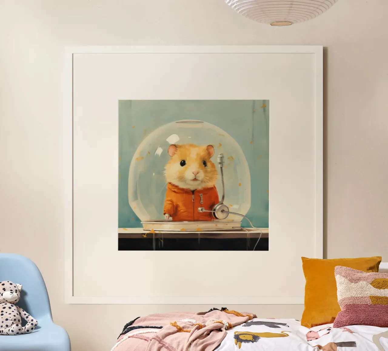 Hamster minimo poster da Minimal Animal Art