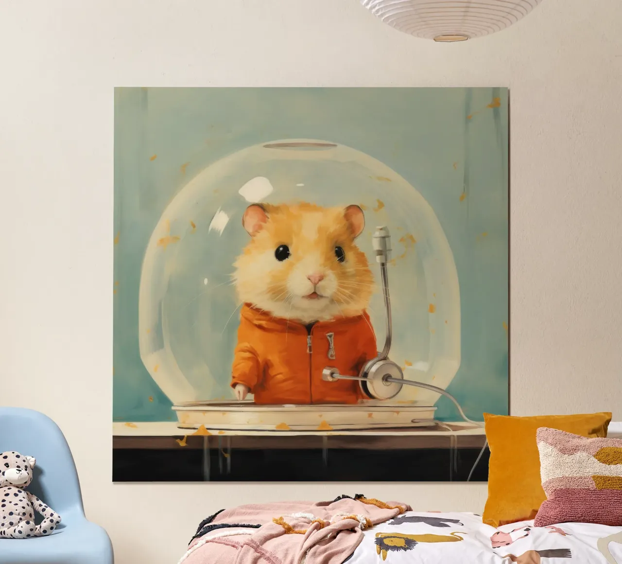 Hamster minimo poster da Minimal Animal Art
