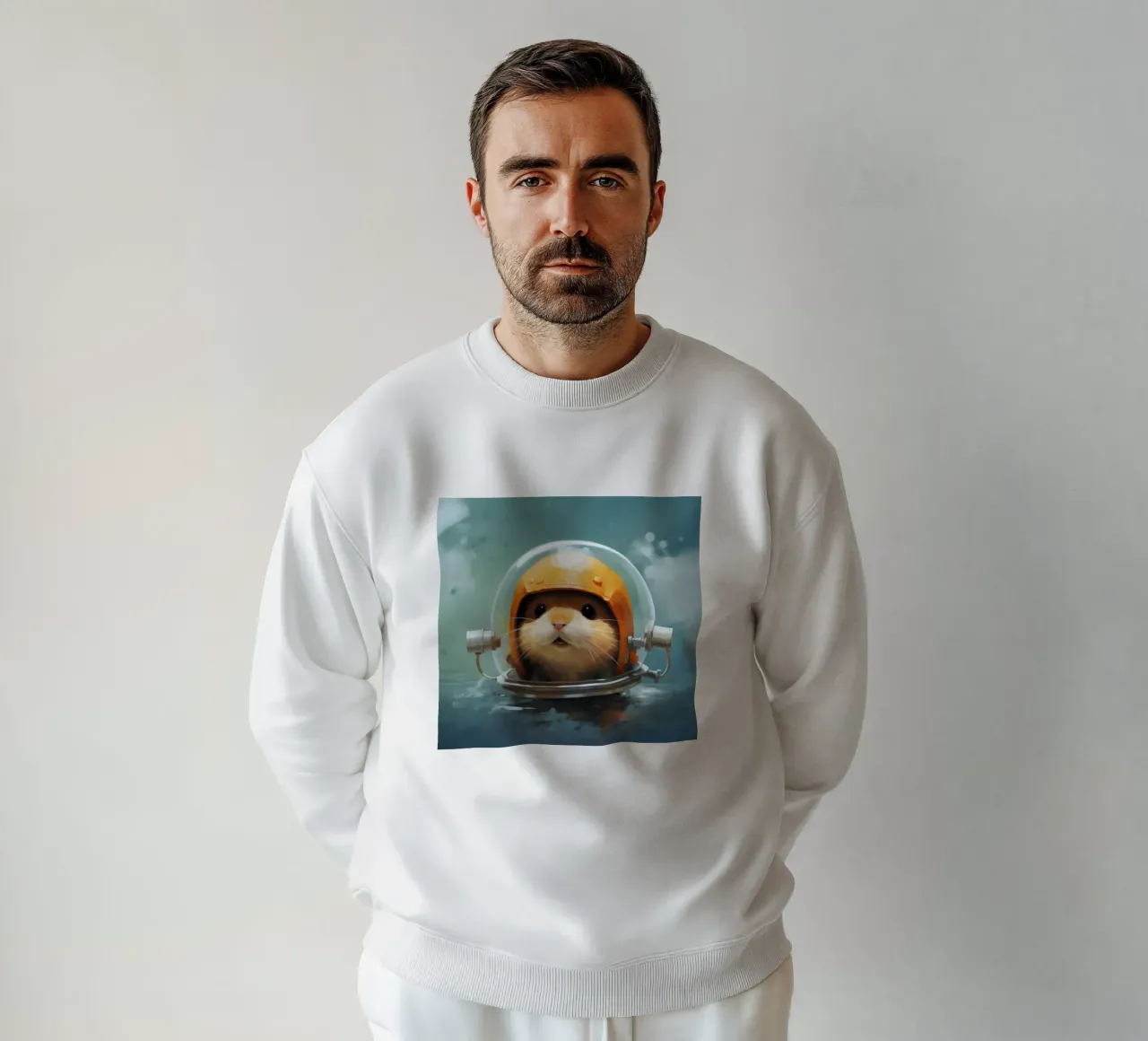 Criceto minimo 4 felpa da Minimal Animal Art