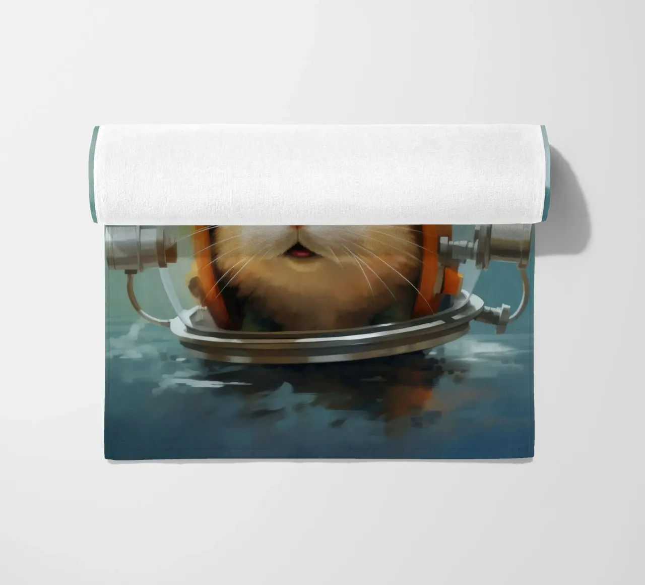 Criceto minimo 4 telo mare da Minimal Animal Art
