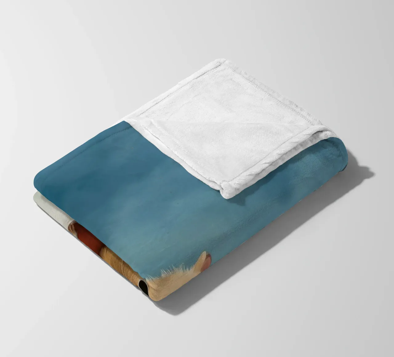Minimal Hamster 1 fleece blanket by Minimal Animal Art