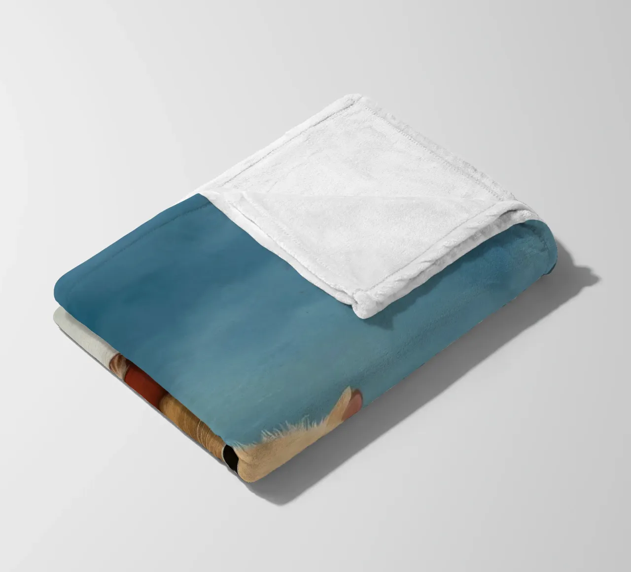 Minimal Hamster 1 fleece blanket by Minimal Animal Art