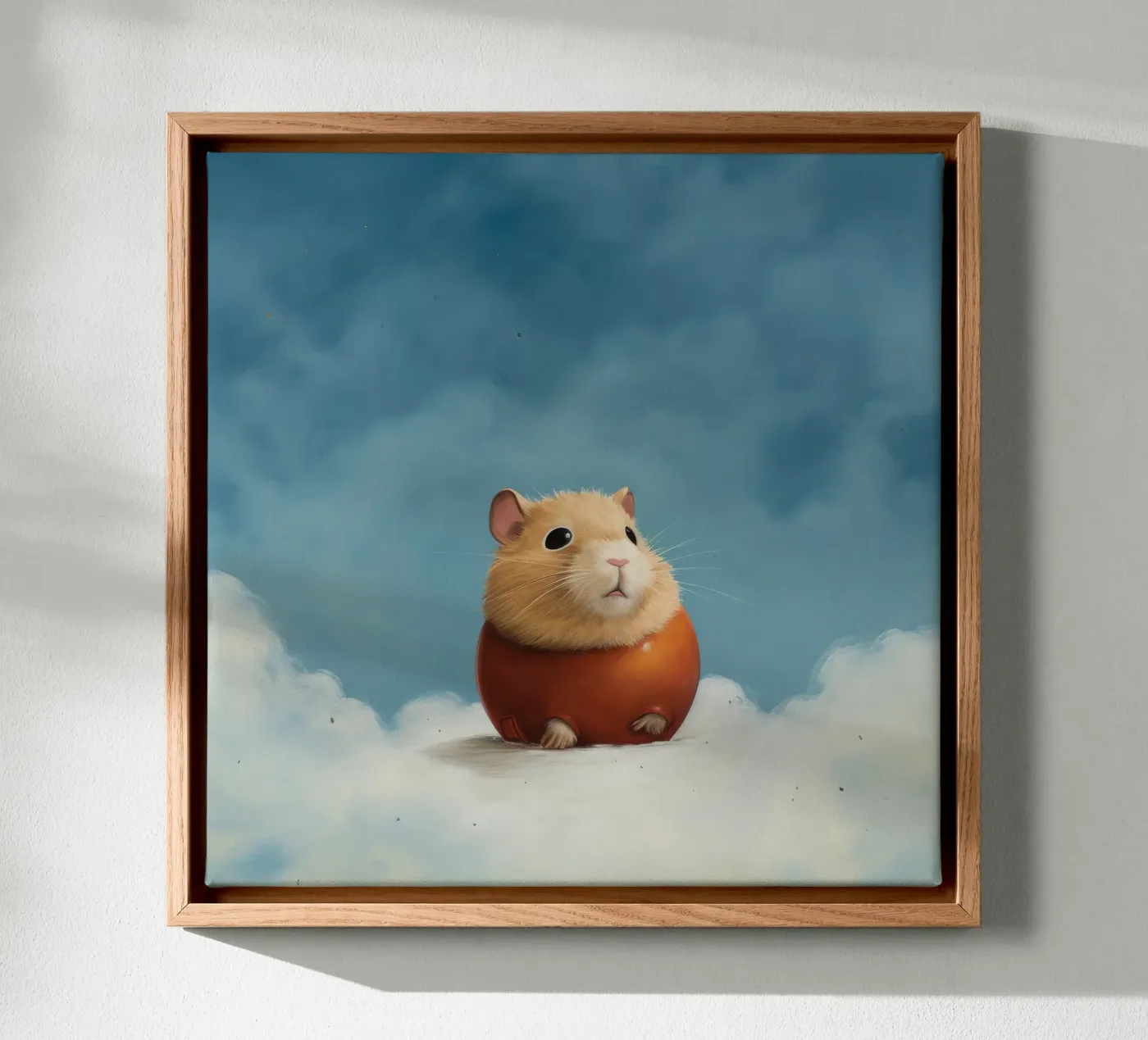 Hamster minimo tela da Minimal Animal Art