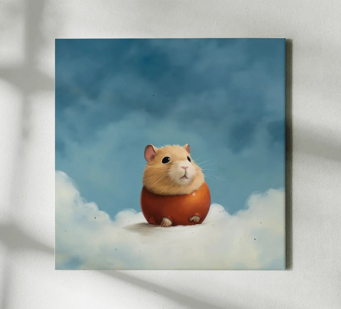 Hamster minimo tela da Minimal Animal Art