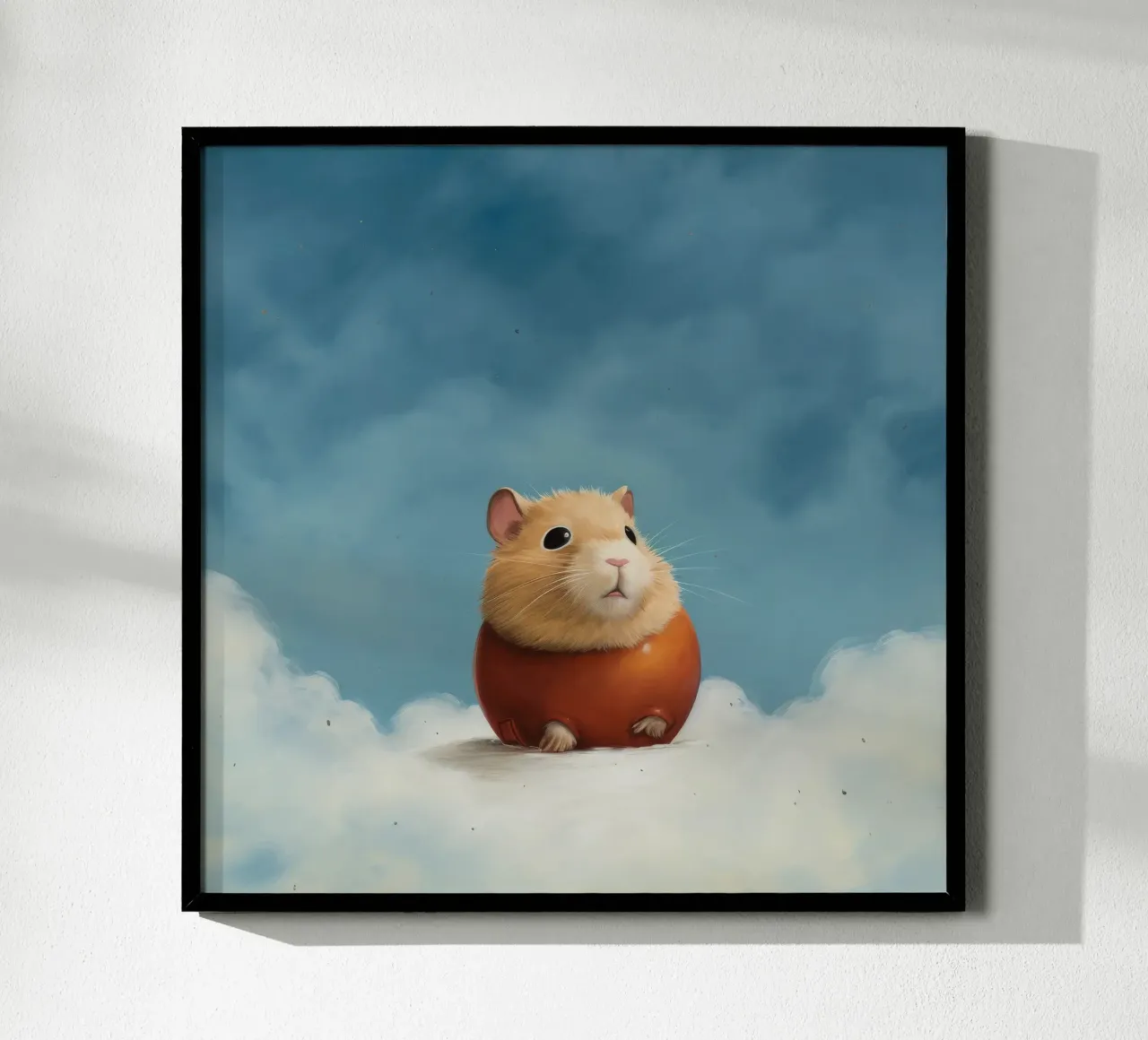 Minimal Hamster poster da Minimal Animal Art