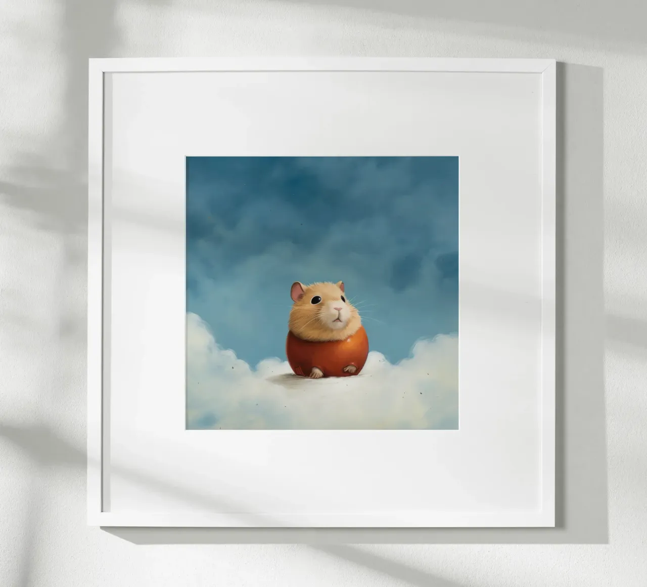 Minimal Hamster poster da Minimal Animal Art