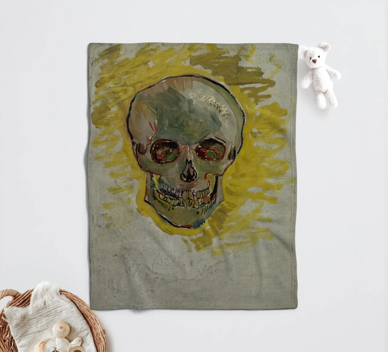 Vincent van Gogh - Cranio coperta in pile da Timeless Artworks