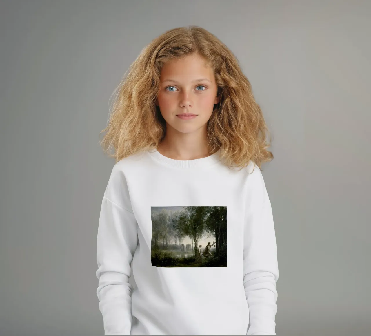 Orfeo che conduce Euridice dagli Inferi felpa bambino da Timeless Artworks