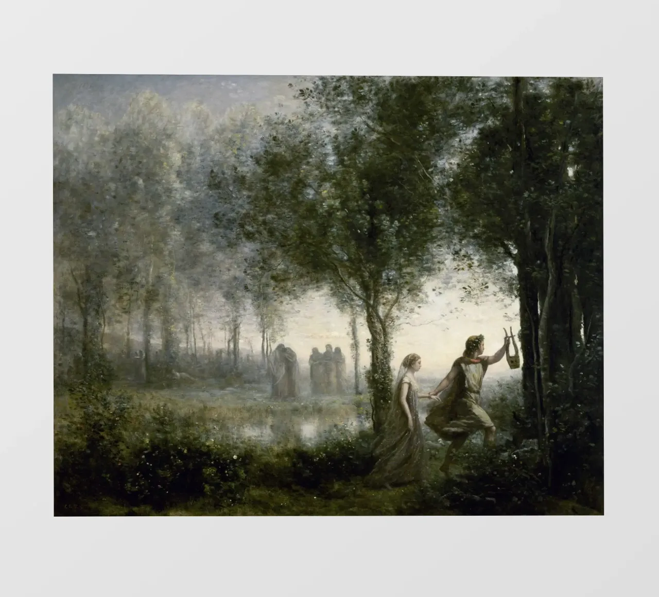 Orfeo che conduce Euridice dagli Inferi telo in pvc da Timeless Artworks