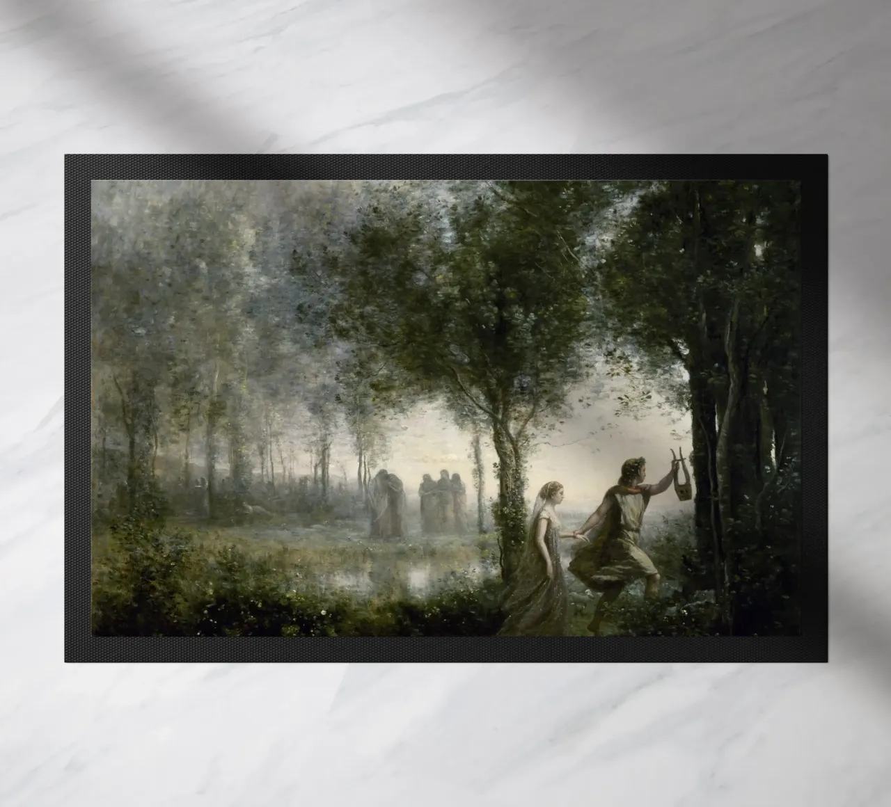 Orfeo che conduce Euridice dagli Inferi zerbino da Timeless Artworks